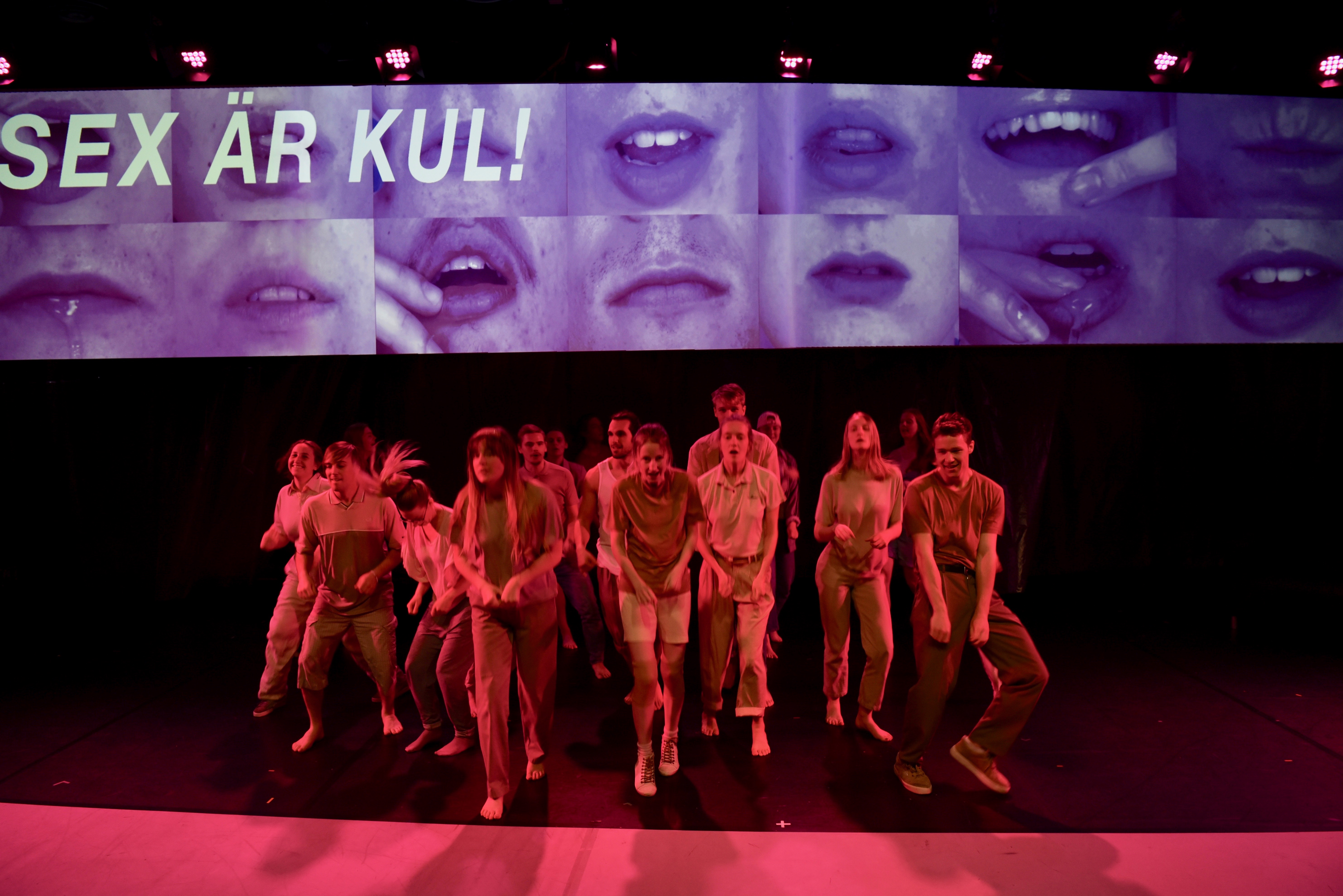 Photo of Sex & Samlevnad at Nordiska Teaterskolan; Credit:Svante Grogarn